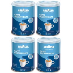 LavAzza Caffe Decaffeınato Kafeinsiz Öğütülmüş Kahve teneke kutu dörtlü set 1 kg 250 grx4