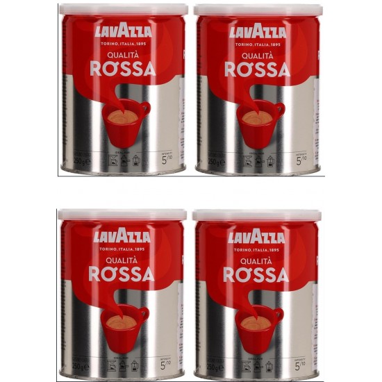 Lavazza Qualita Rossa Teneke Filtre Kahve 250 Gr x 4