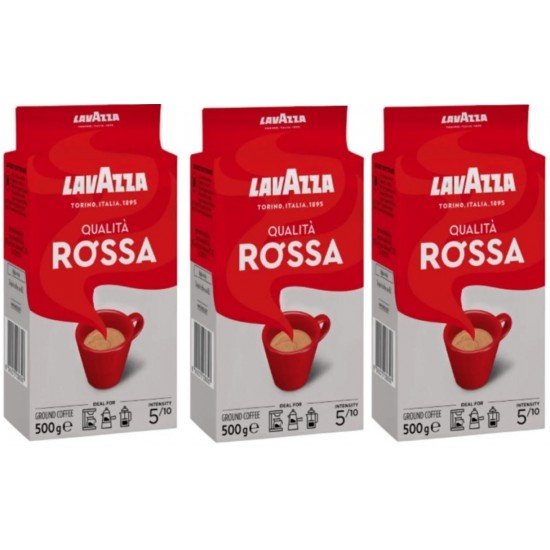 Lavazza Qualita Rossa Öğütülmüş Filtre Kahve vakum 250 Gr x 3