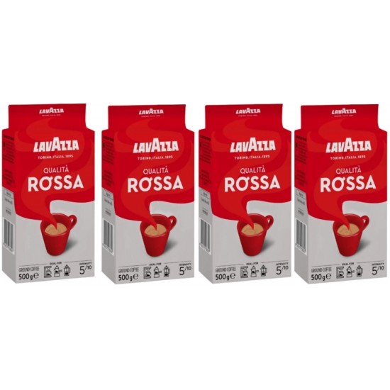 Lavazza Qualita Rossa Öğütülmüş Filtre Kahve vakum 250 Gr x 4