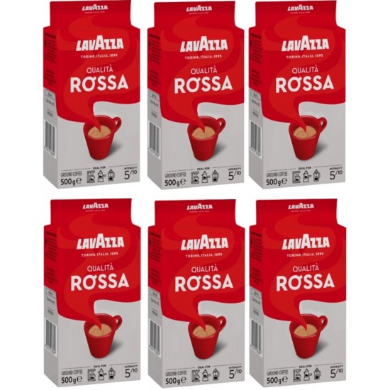 Lavazza Qualita Rossa Öğütülmüş Filtre Kahve vakum 250 Gr x 6