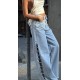 Hafen Pinterest Zincir Detaylı Jean kot pantolon Free Blue model 