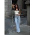 Hafen Pinterest Zincir Detaylı Jean kot pantolon Free Blue model 