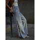 Hafen Pinterest Zincir Detaylı Jean kot pantolon Free Blue model 