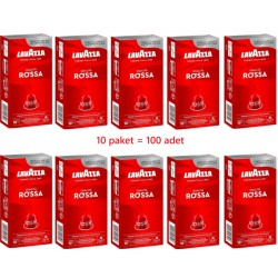 LavAzza Nespresso uyumlu Qualita Rossa 10 lu kapsul kahve x 10 paket