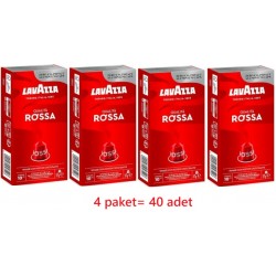 LavAzza Nespresso uyumlu Qualita Rossa 10 lu kapsul kahve x 4 paket