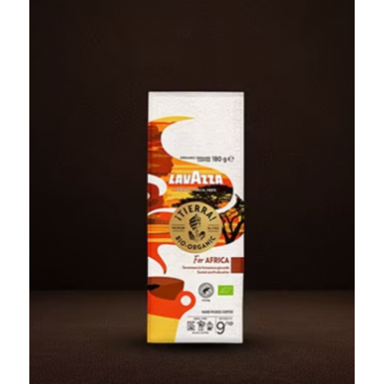 LavAzza TIERRA BIO-ORGANIC FOR AFRICA GROUND COFFEE 180 GR (Bio organik öğütülmüş kahve)