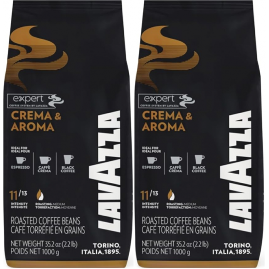 Lavazza Expert Crema & Aroma Çekirdek Kahve 2 KG (1 kg x 2 paket)