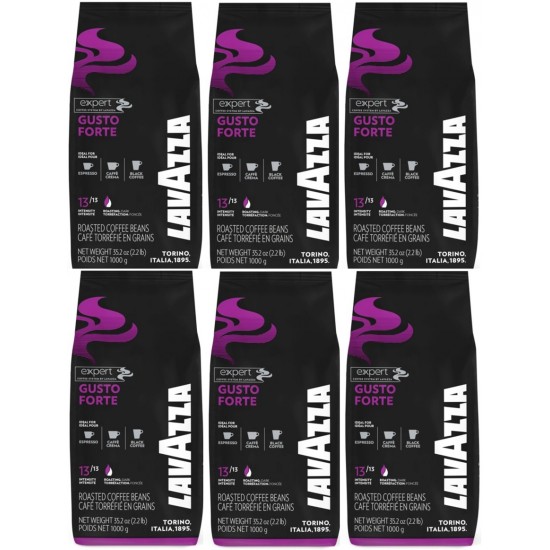 Lavazza expert Gusto forte çekirdek kahve 6 kg ( 1 kg x 6 Paket)