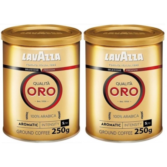 LavAzza Qualita Oro Filtre Kahve Teneke Kutu ikili Set 250 GR x 2 Orijinal