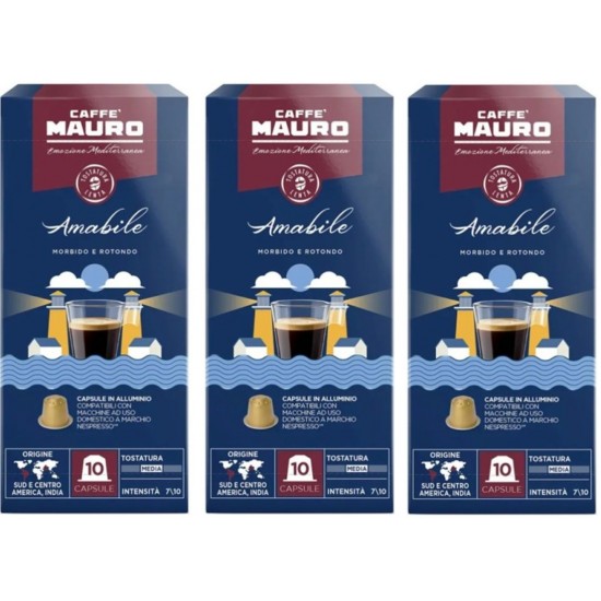 Caffe Mauro Amabile Nespresso Kapsül kahve 30 kapsul
