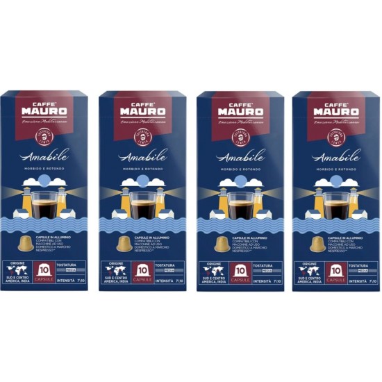 Caffe Mauro Amabile Nespresso Kapsül kahve 40 kapsul