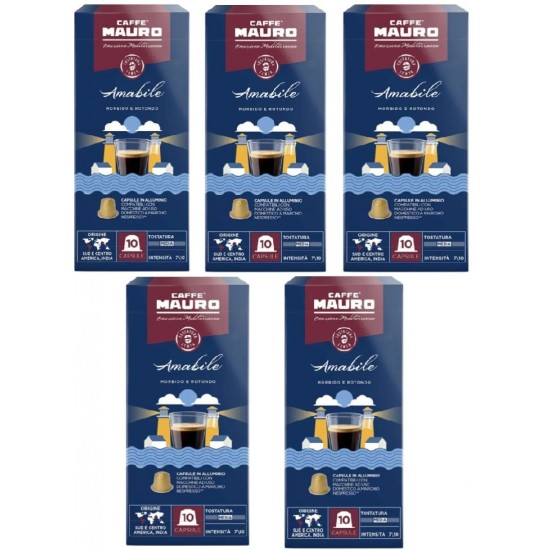 Caffe Mauro Amabile Nespresso Kapsül kahve 50 kapsul