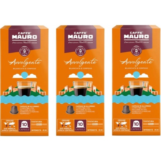 Caffe Mauro Avvolgente Nespresso Kapsül 30 kapsul