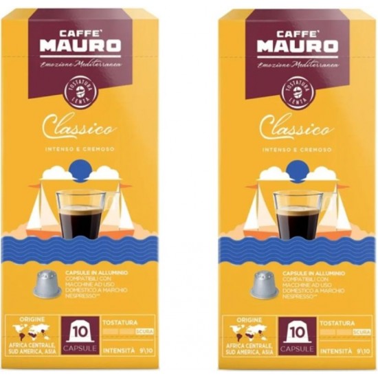Caffe Mauro Classico Nespresso Kapsül 20 kapsul