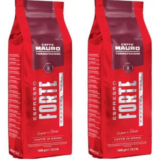 Caffe Mauro Espresso Forte Çekirdek Kahve 1 kg x 2 paket