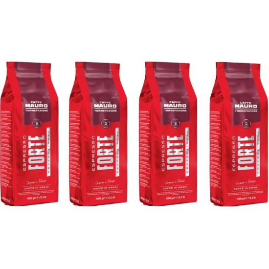 Caffe Mauro Espresso Forte Çekirdek Kahve 1 kg x 4 paket