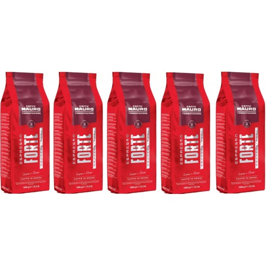 Caffe Mauro Espresso Forte Çekirdek Kahve 1 kg x 5 paket