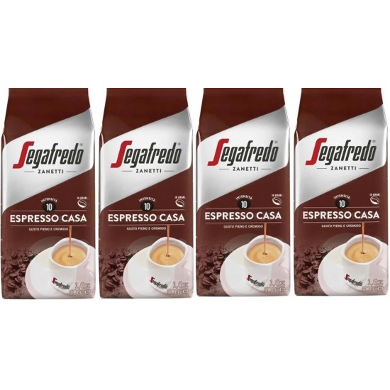 SEGAFREDO ZANETTI ESPRESSO CASA ÇEKİRDEK KAHVE 500 GR x 4 (2 KG)