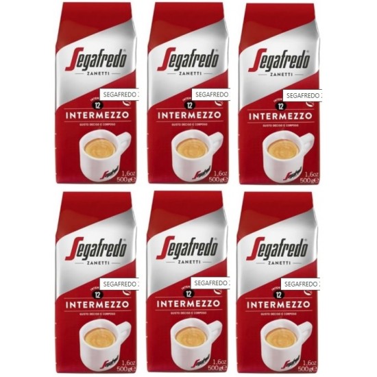 SEGAFREDO ZANETTİ INTERMEZZO ÇEKİRDEK KAHVE 500 GR x 6