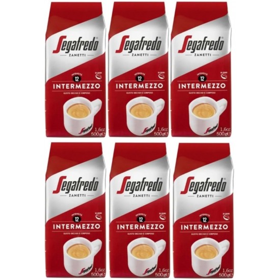 SEGAFREDO ZANETTİ INTERMEZZO ÇEKİRDEK KAHVE 3 kg ( 500 gr x 6)