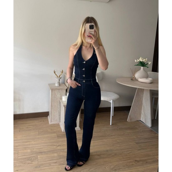 Zr Model Full Likralı Tulum kot Jean Hafen